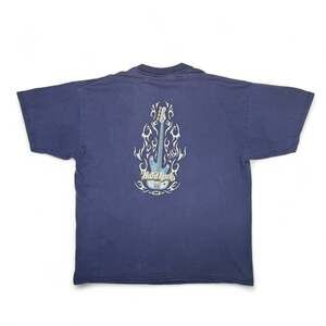 Vintage Hard Rock Cafe Memphis Blue Flames T Shirt Mens XL